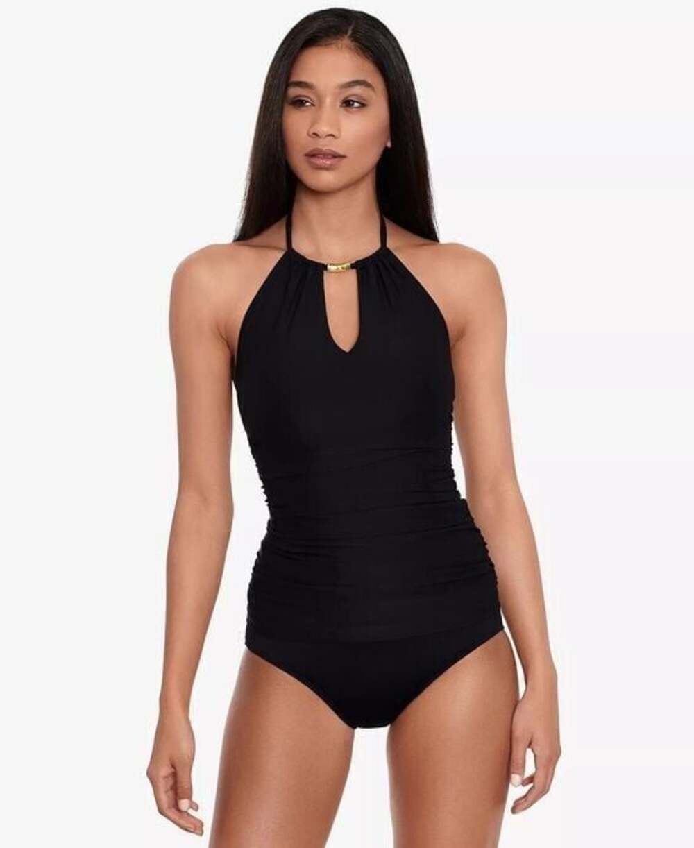 NEW! Ralph Lauren Women's 12 Beach Club High Neck Tankini Top In Red NWT $165
